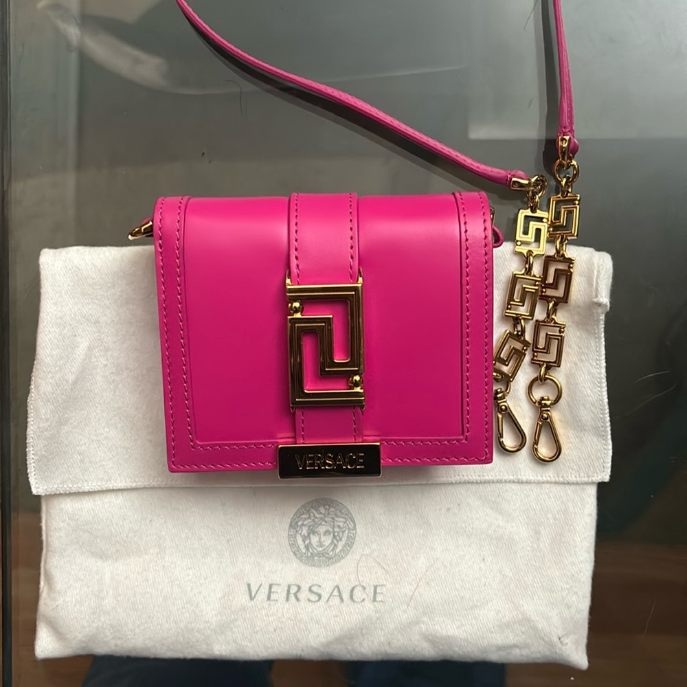 Small Versace crossbody wallet.